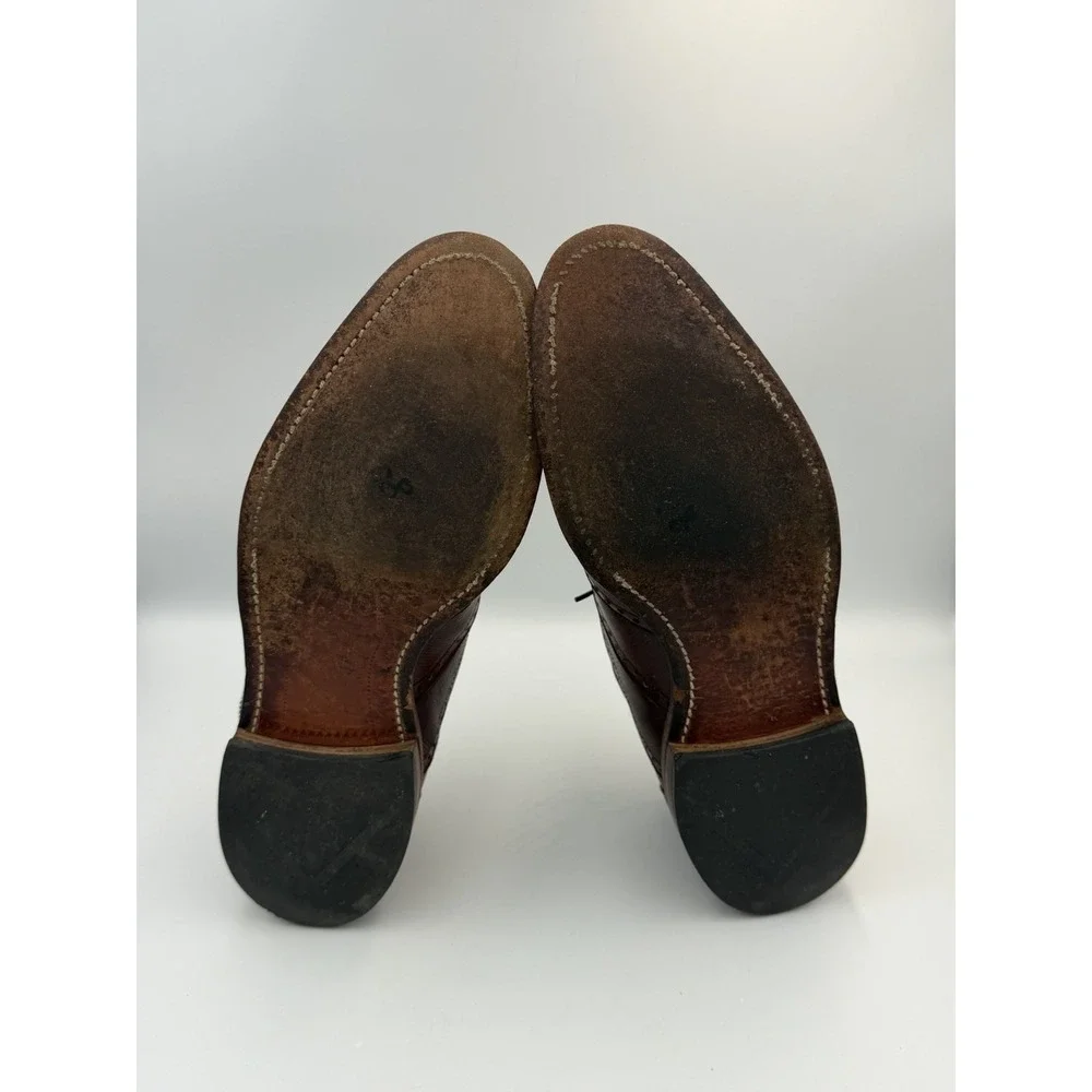 Allen Edmonds McClain Wingtip Brogue Brown Leather Shoes 10.5 D USA